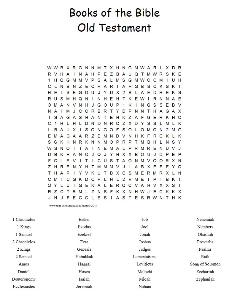 Old Testament Word Search