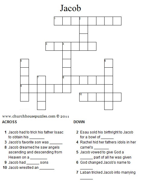 Jacob crossword puzzle
